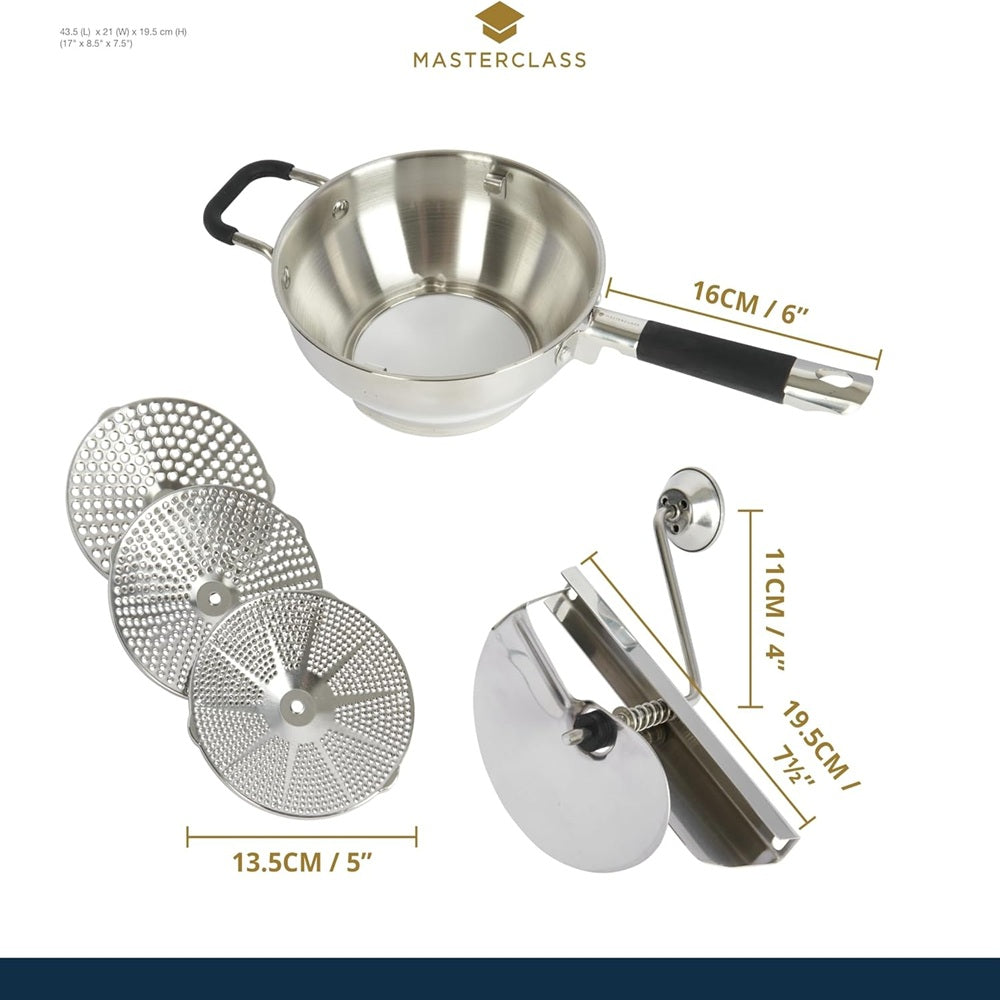 MasterClass Stainless Steel Rotary Food Mill