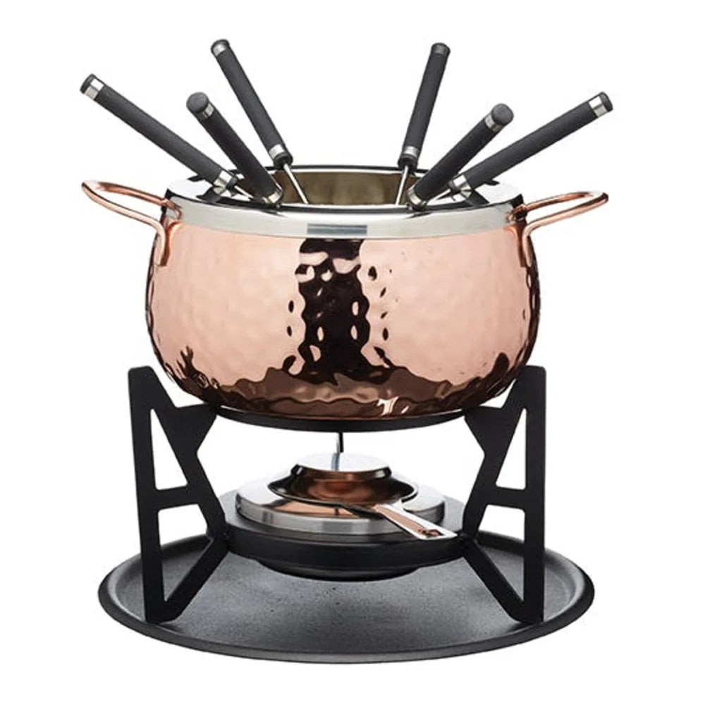 Masterclass Artesa Hammered Copper Fondue Set