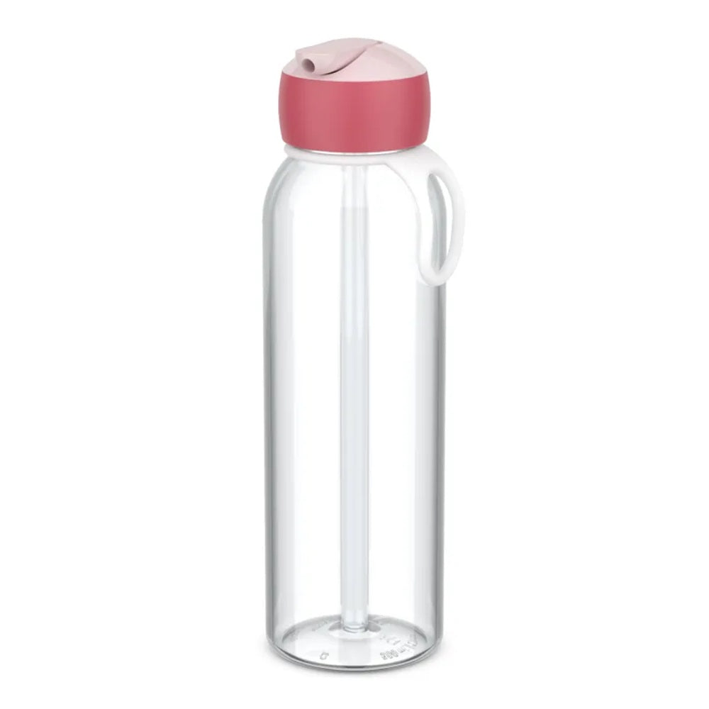Mepal Campus Water Bottle with Flip Straw 500ml Cool Pink