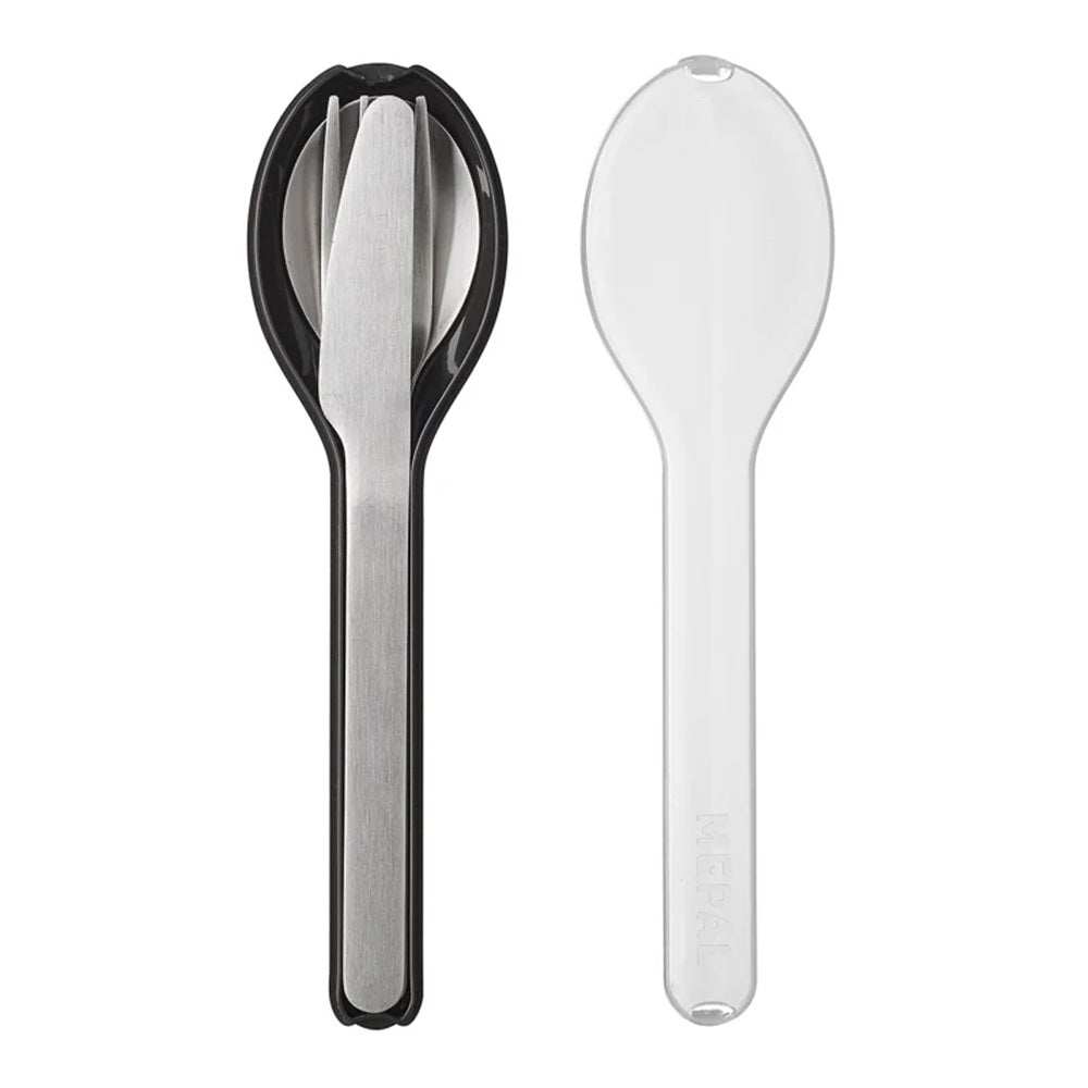 Mepal Ellipse Cutlery Set 3pc Nordic Black