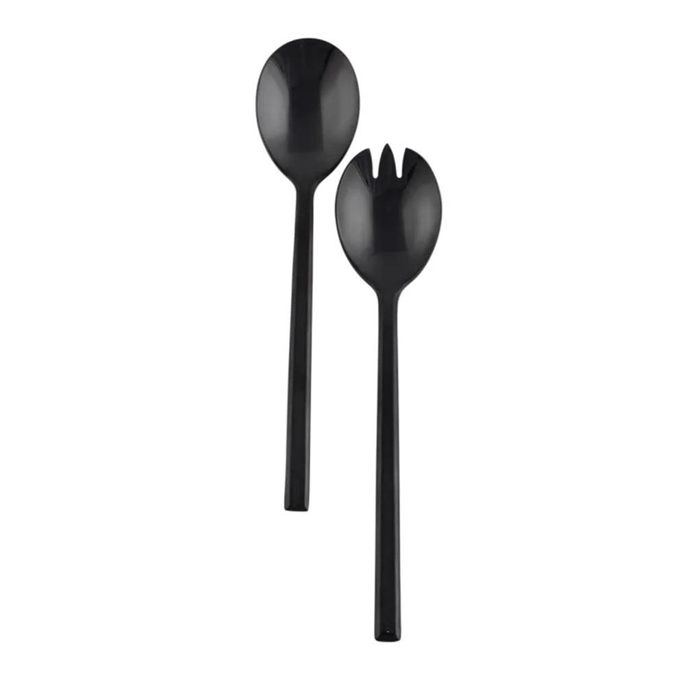 Nicolson Russell Malta Black Salad Servers Set of 2