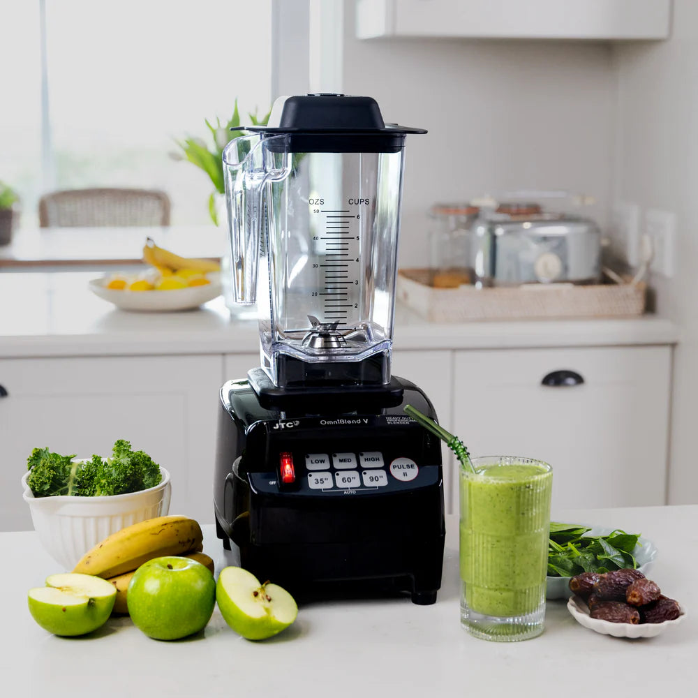 Omniblend V blender on kitchen counter