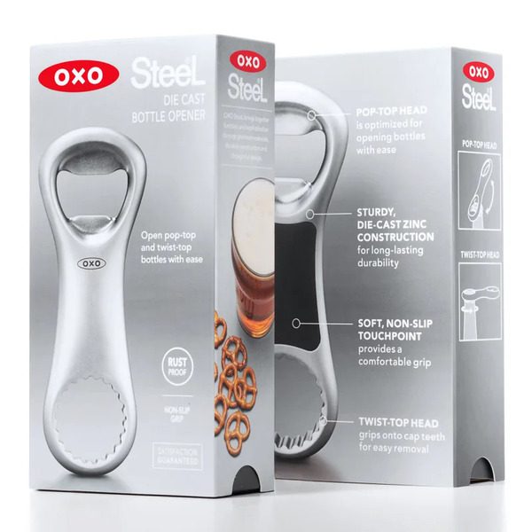 Oxo Steel Die Cast Bottle Opener