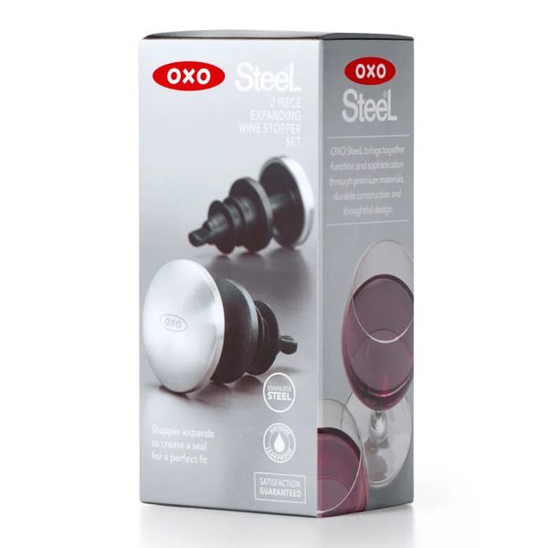 Oxo Steel Expanding Wine Stoppers Set of 2