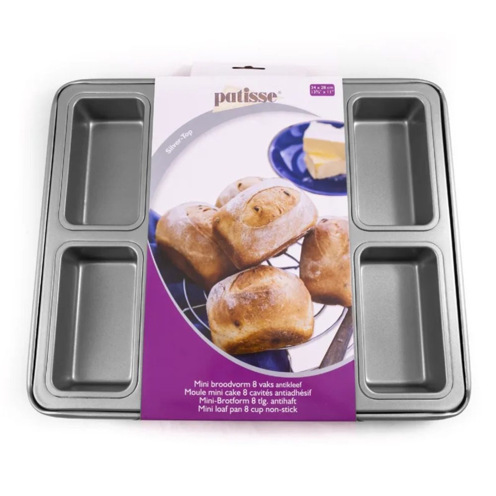 Patisse Mini Loaf Bread Pan 8-Hole