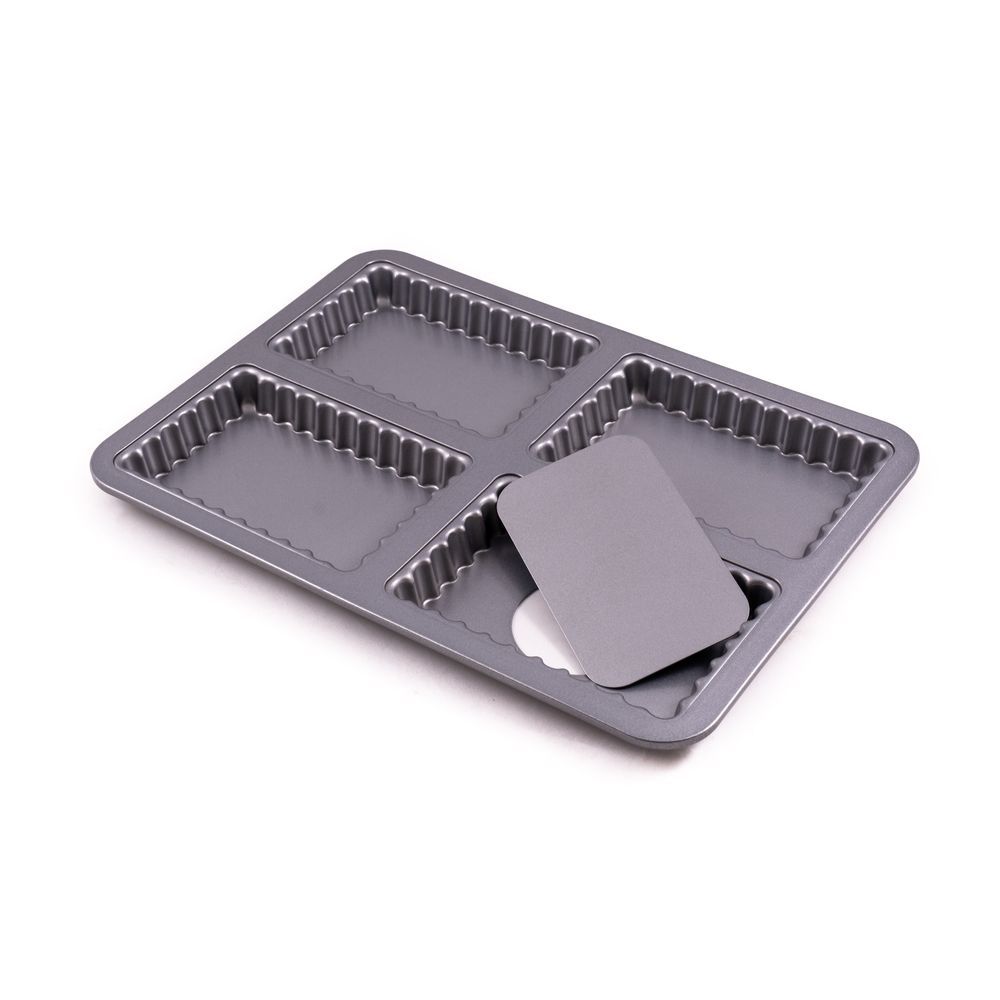 Patisse Mini Quiche Tin 4-Hole 13x8cm