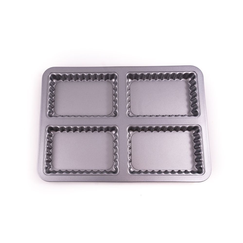 Patisse Mini Quiche Tin 4-Hole 13x8cm