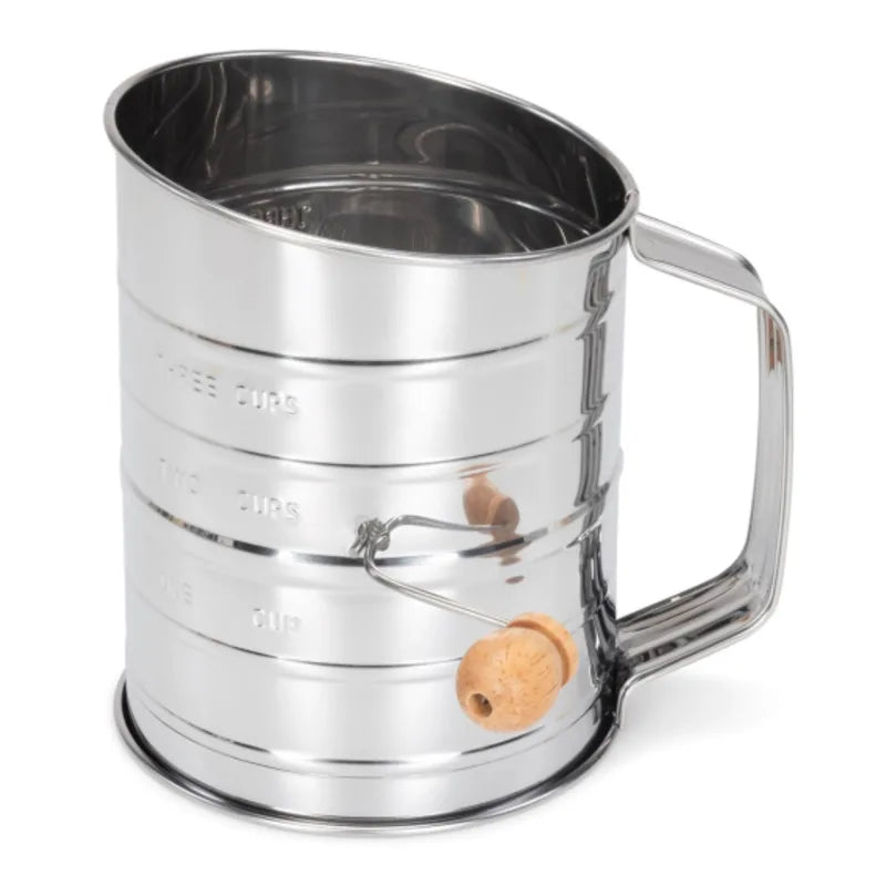Patisse Stainless Steel Flour Sifter Rotary Handle