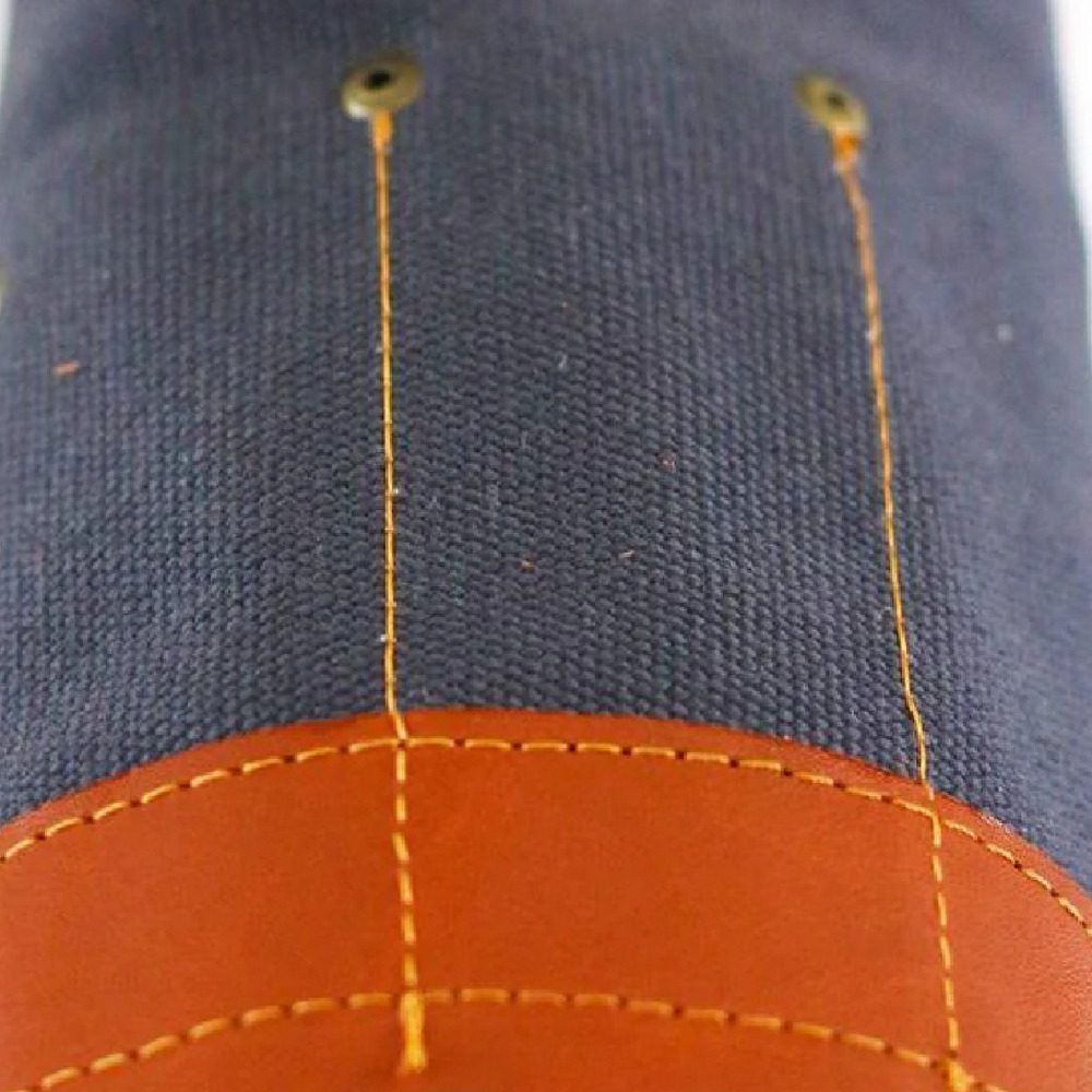 Pieter De Jager Knife Roll Canvas & Leather Charcoal