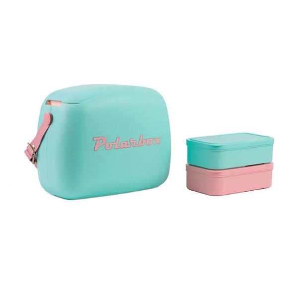 Polarbox Classic Retro Cooler Box Cyan 6L
