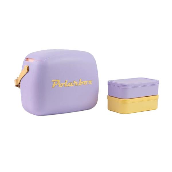 Polarbox Classic Retro Cooler Box Purple 6L