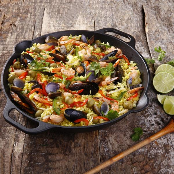 Victoria Enamelled Cast Iron Skillet 33cm