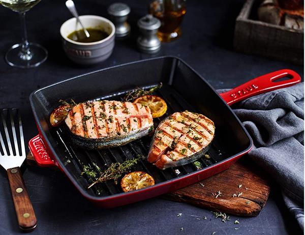 Staub American Cast Iron Grill Pan 26cm