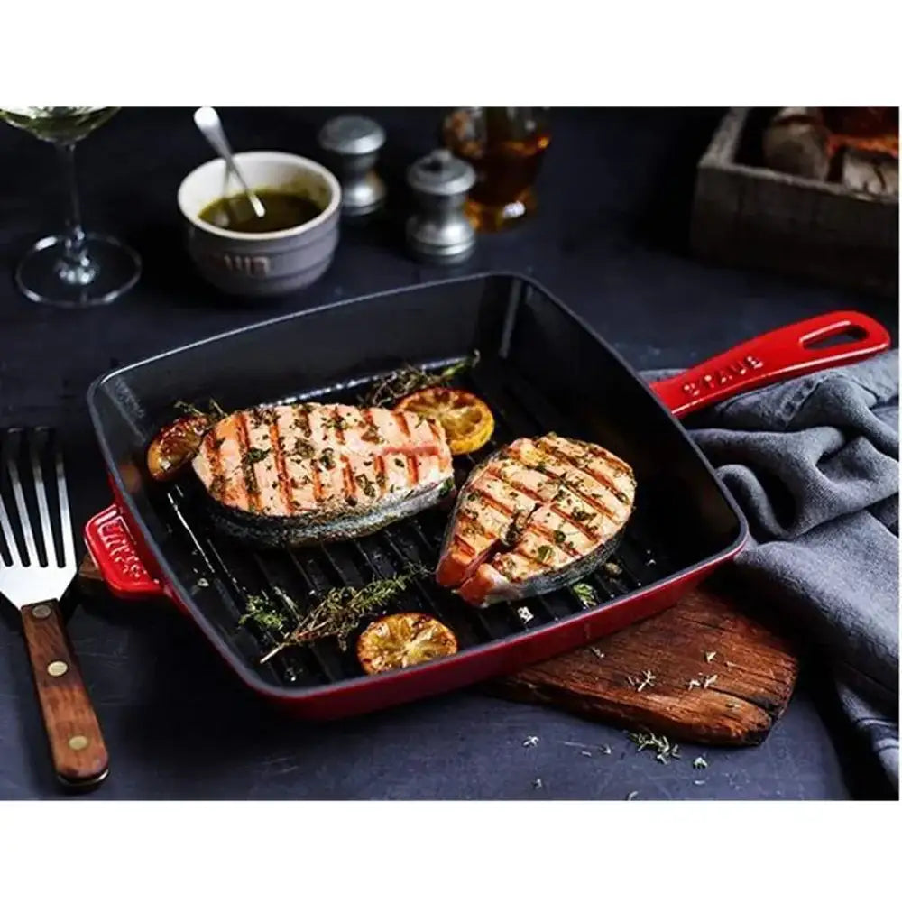 Staub American Cast Iron Grill Pan 26cm