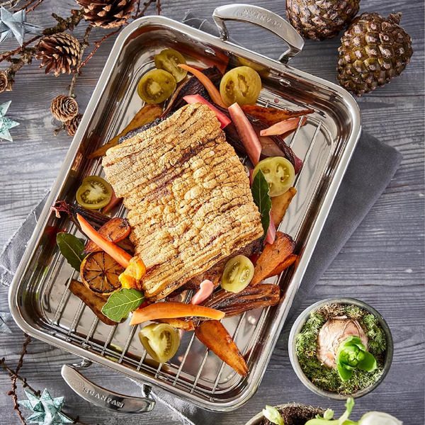 Scanpan Impact Stainless Steel Roasting Pan & Rack