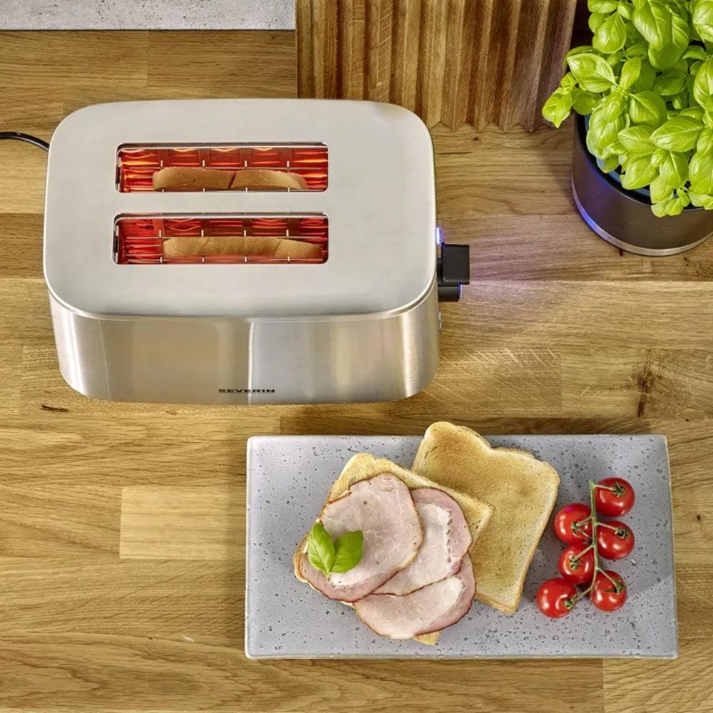 Severin Stainless Steel 2 Slice Turbo Toaster.