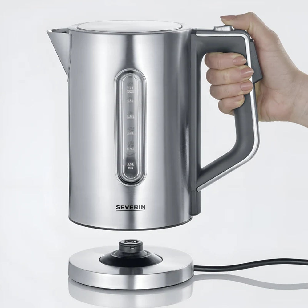 Severin Stainless Steel Digital Electric Kettle 1.7L.