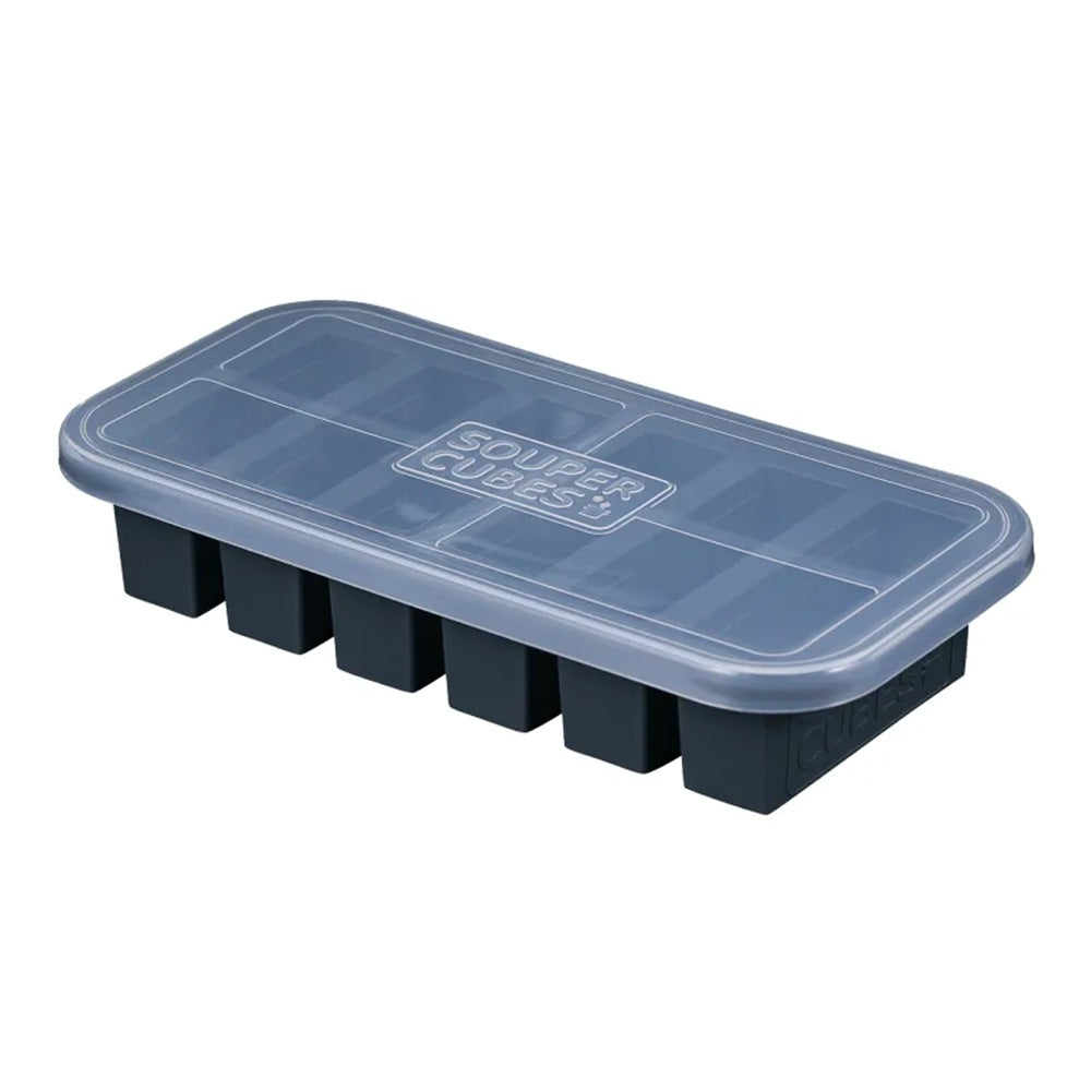 Souper Cubes Half-Cup Silicone Freezer Tray with Lid