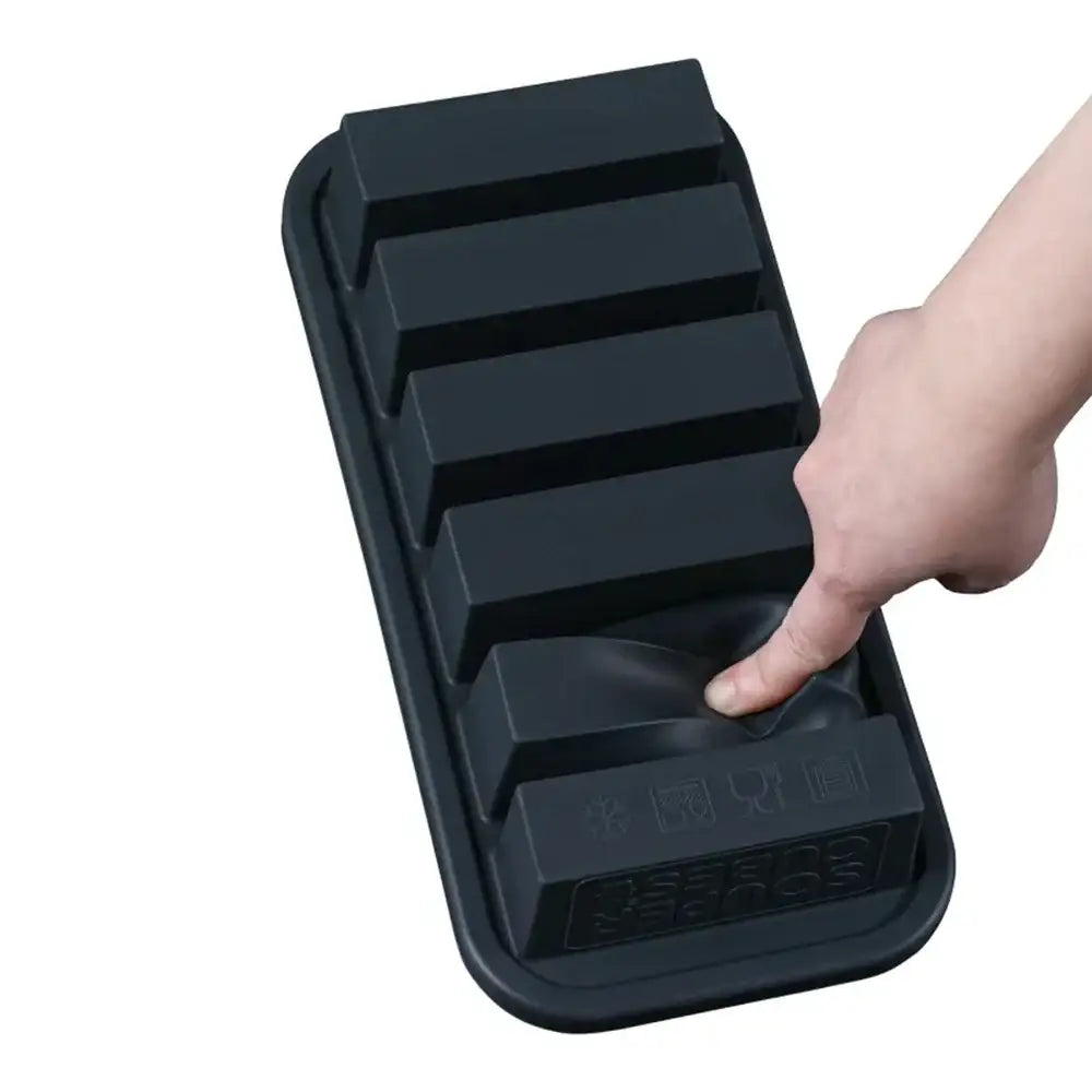 Souper Cubes Half-Cup Silicone Freezer Tray with Lid.