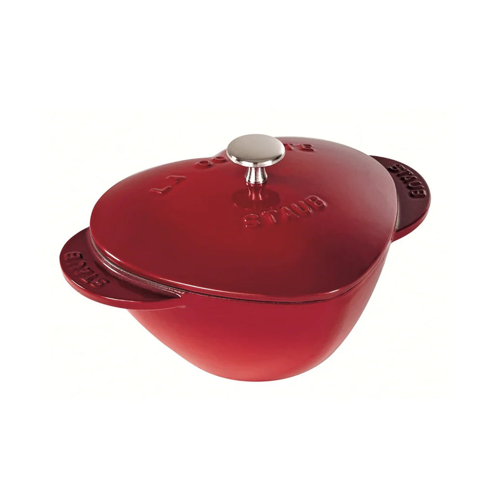 Staub Cast Iron Cherry Heart Cocotte 1.75l