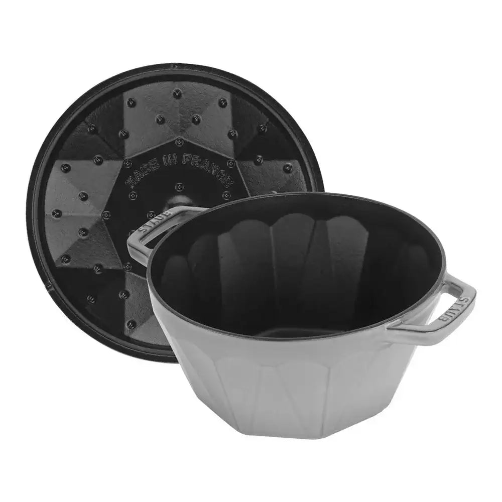 Staub Cast Iron Diamond Cocotte 2.8l Grey.