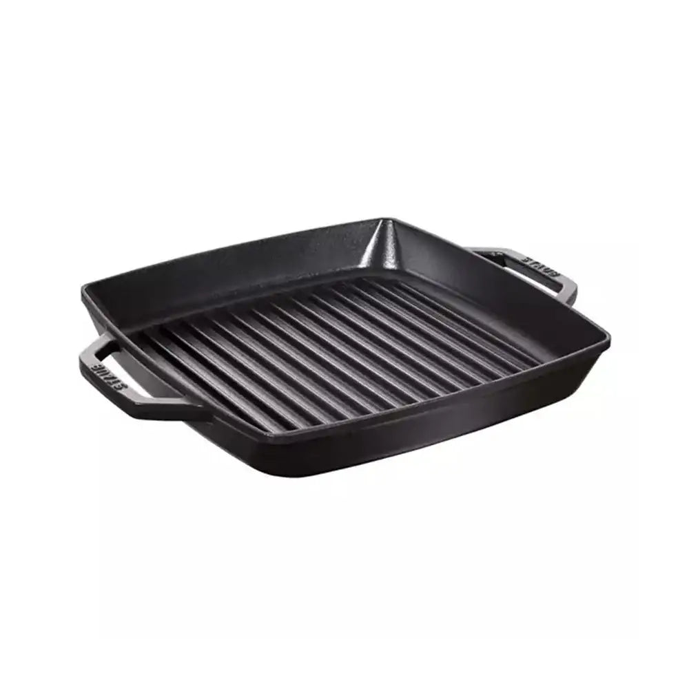 Staub Square Cast Iron Double Handle Grill Pan 28cm