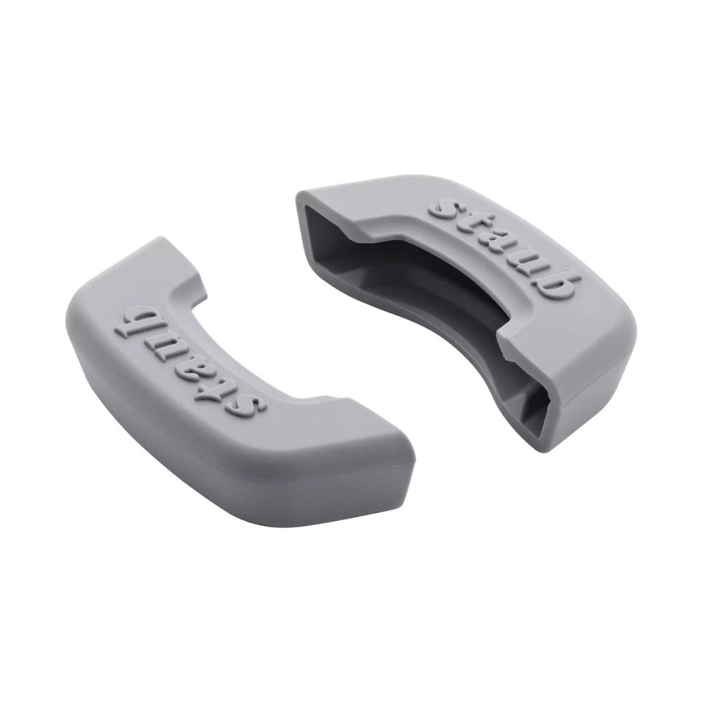 Silicone handle attachments on a white background