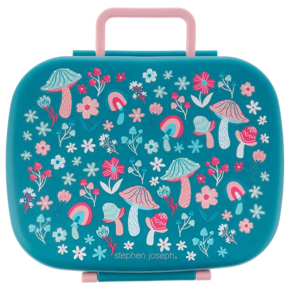 Stephen Joseph Bento Lunchbox with Removable Tray Mushroom