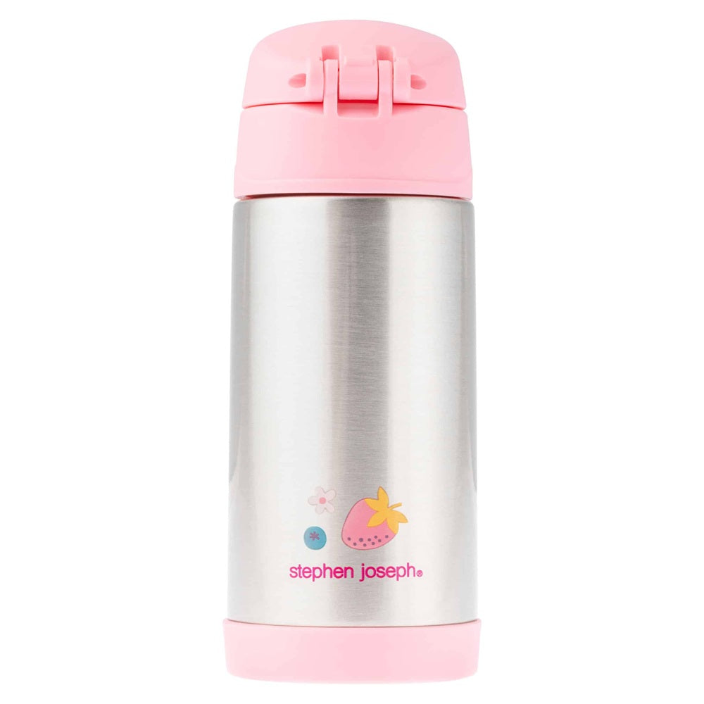 Stephen Joseph Double Wall Stainless Steel Bottle Fruit