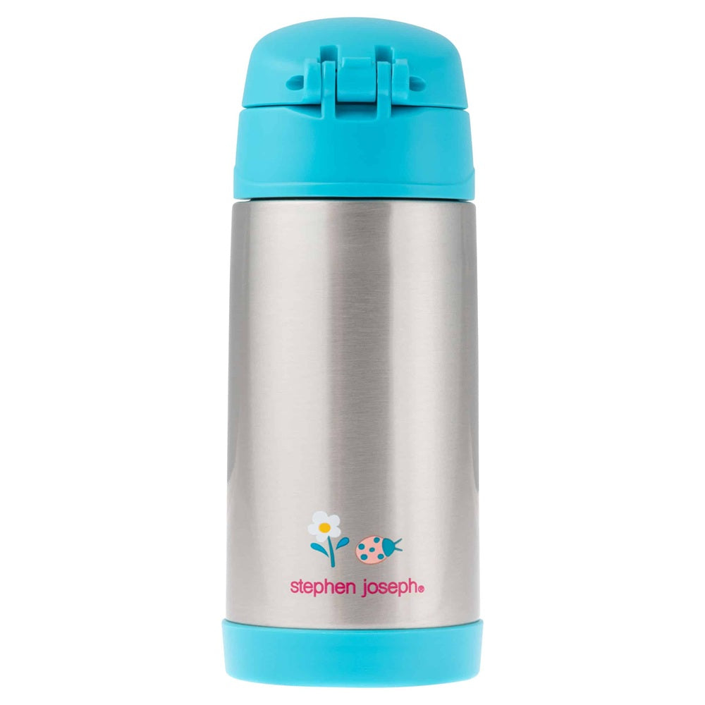 Stephen Joseph Double Wall Stainless Steel Bottle Mushroom