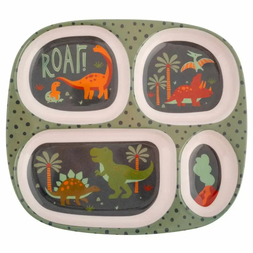 SJ Melamine Food Tray Dino.