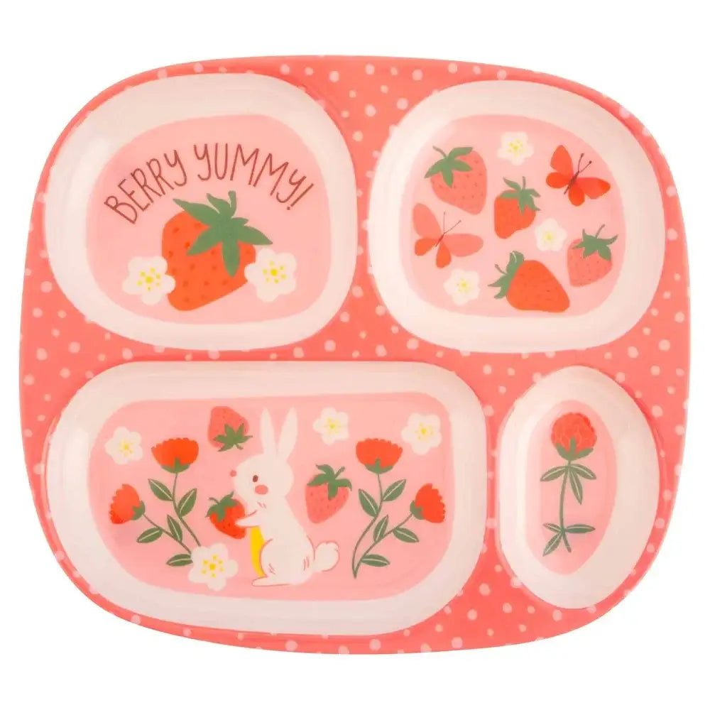 SJ Melamine Food Tray Strawberry.