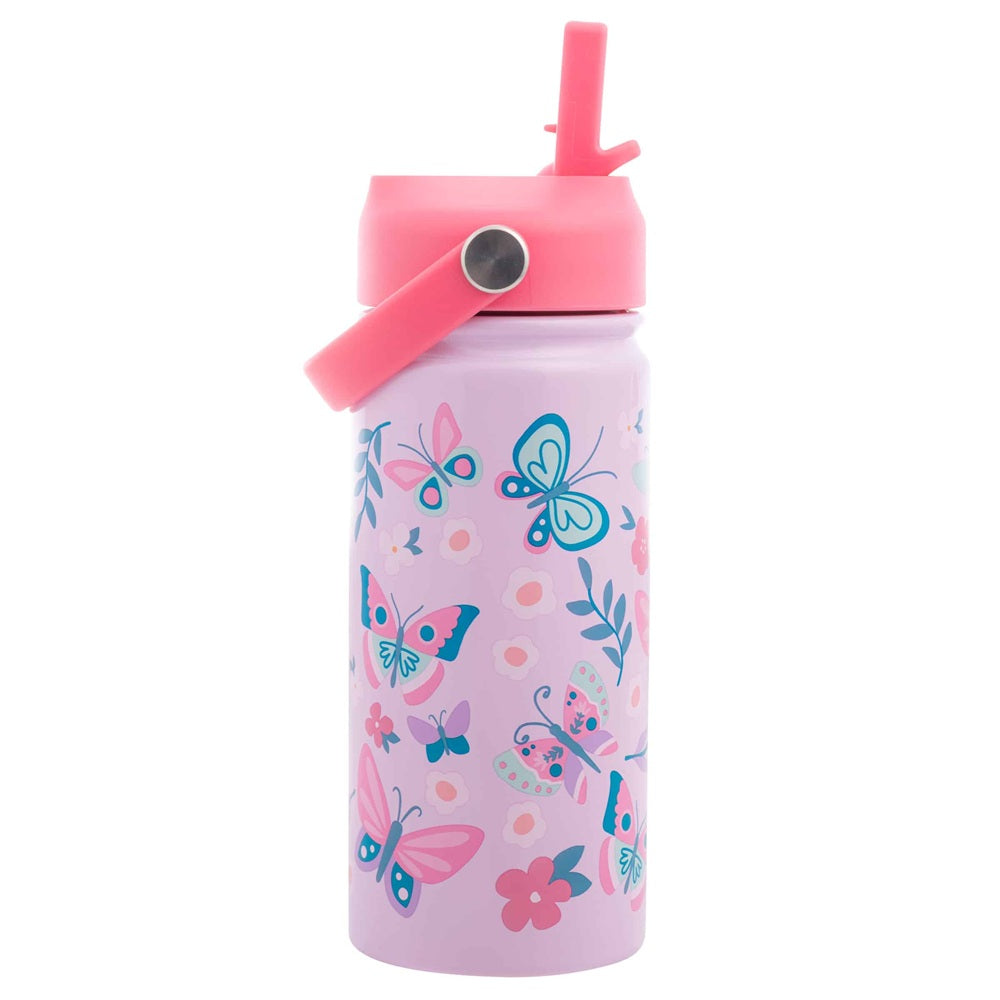 SJ Insulated S/S Bottle W/H Butterfly.