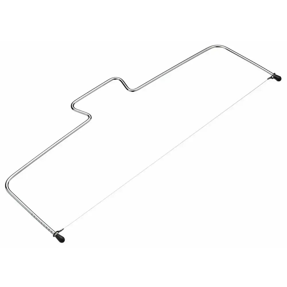 Metal cake cutting wire on a white background