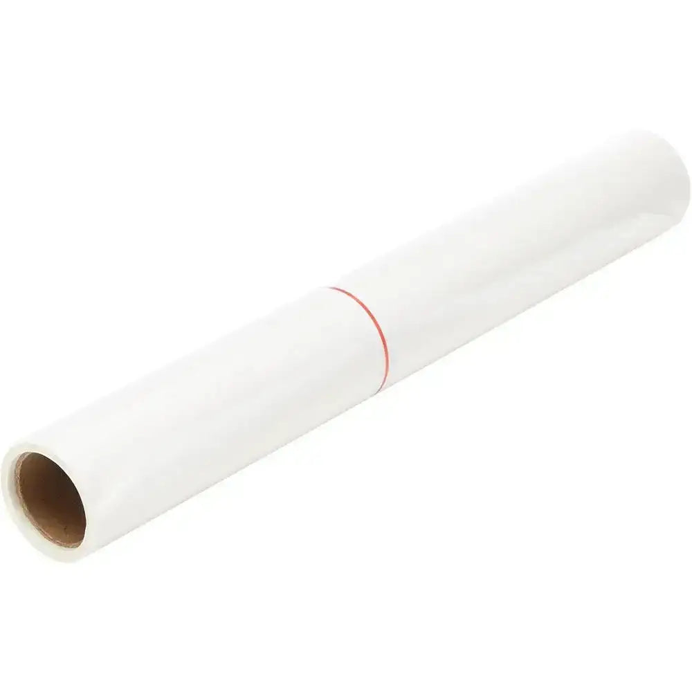 Roll of white paper on a white background