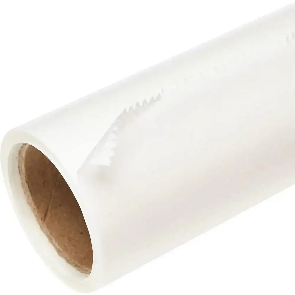 Roll of white paper on a white background