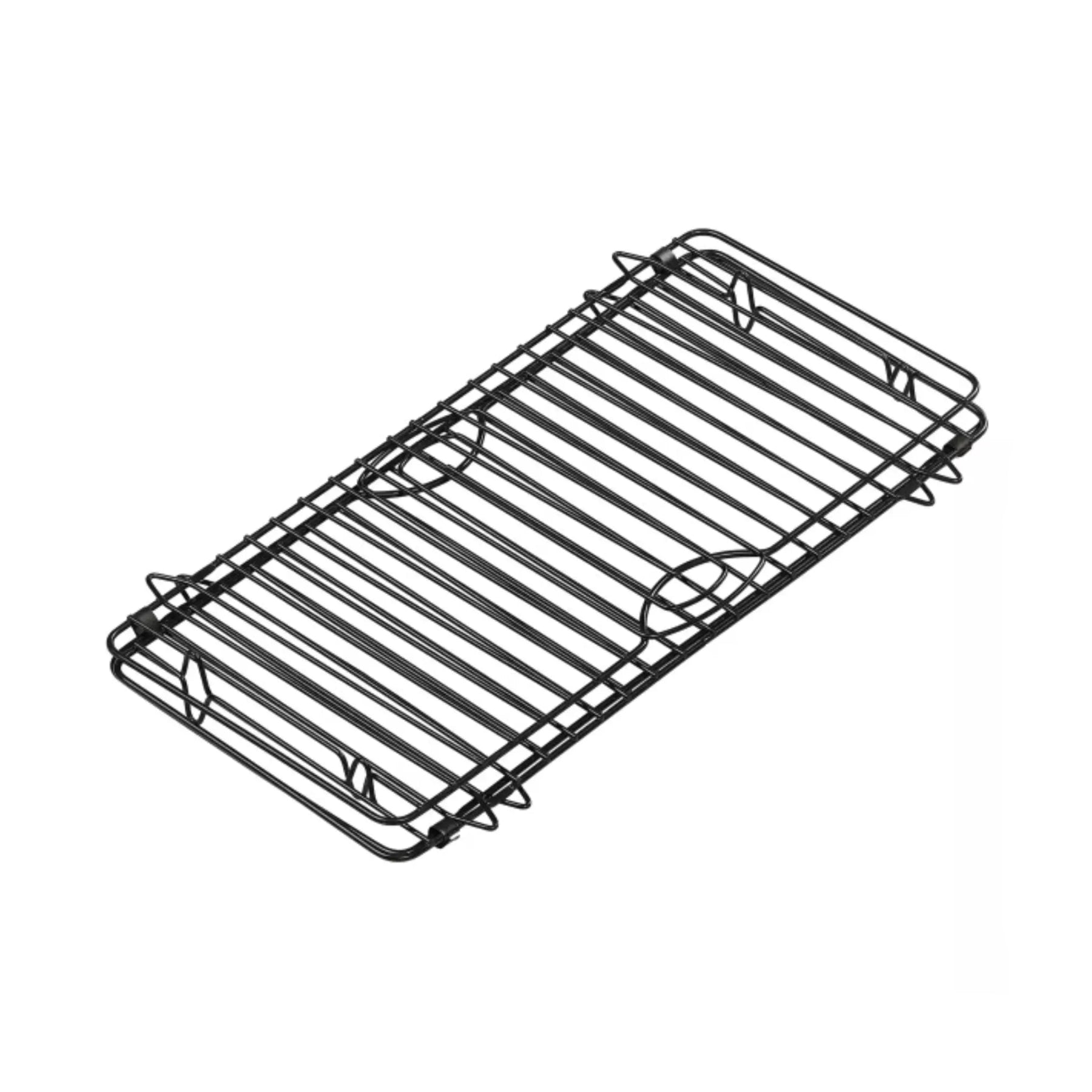 Folded cooling rack on a white background
