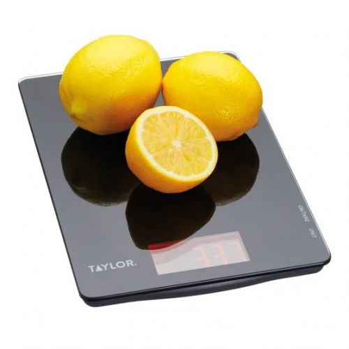 Taylor Pro Black Glass Digital Dual Kitchen Scale 5kg