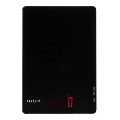 Taylor Pro Black Glass Digital Dual Kitchen Scale 5kg