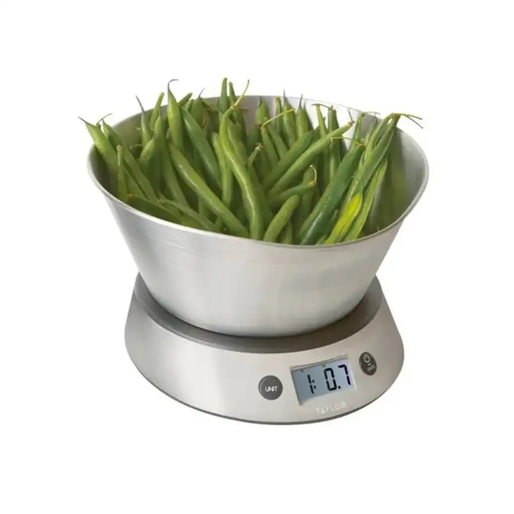Taylor Pro Weighing Bowl Dual Digital Kitchen Scale 5kg