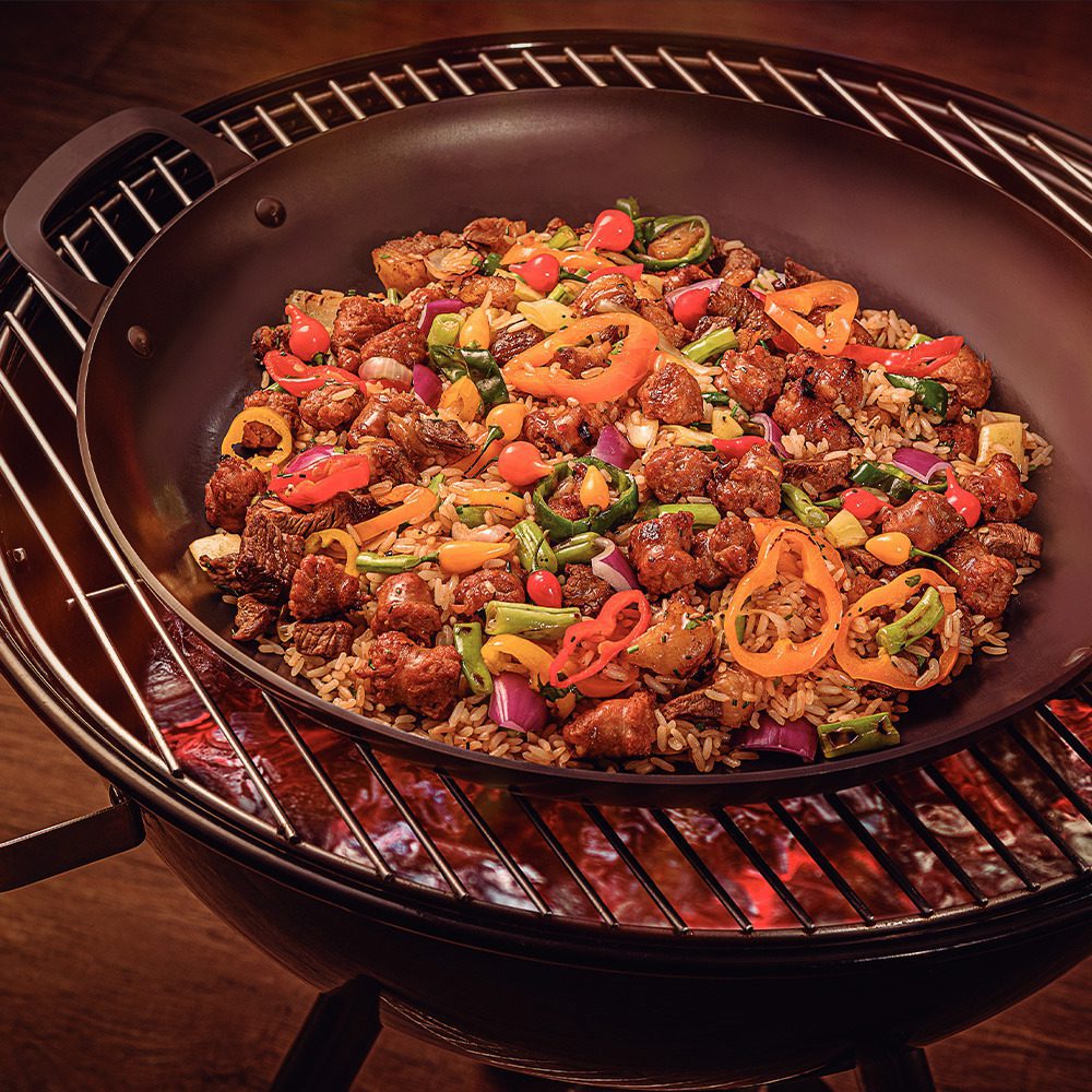 Tramontina Churrasco Round Carbon Steel Griddle Pan 40cm