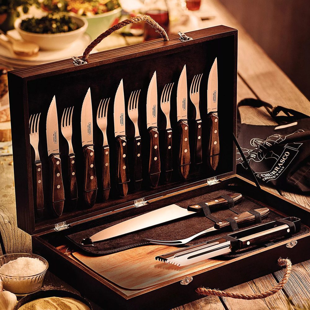 Tramontina Polywood Barbeque Set of 17