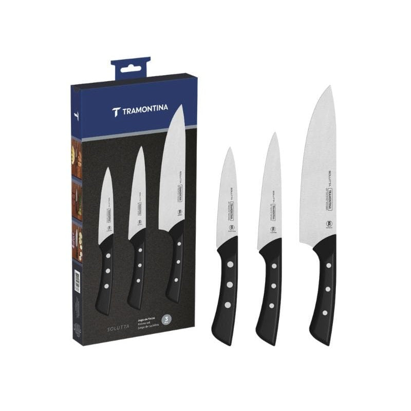 Tramontina Solutta Knife Set 3 Piece
