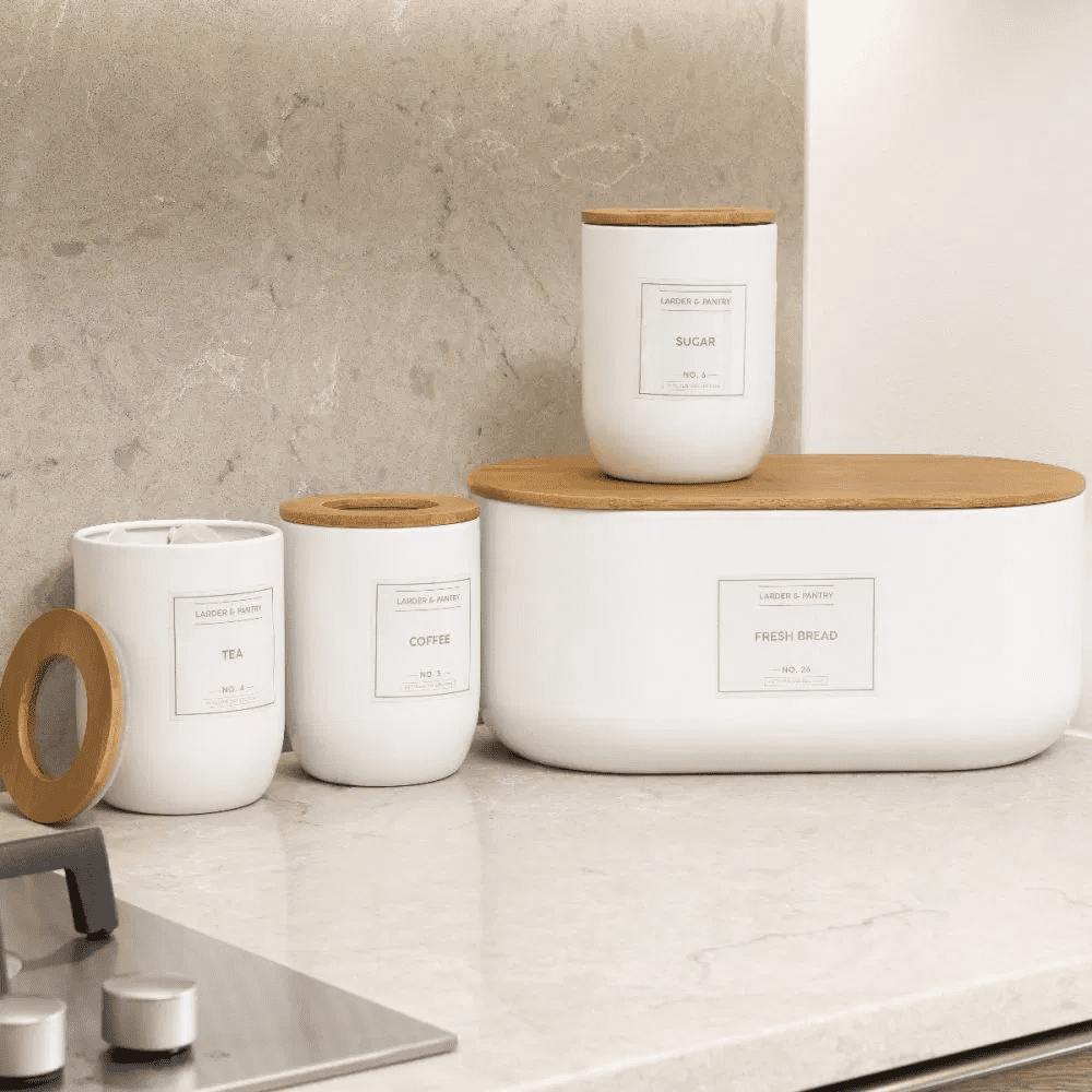 Typhoon Eden Bread Bin with Reusable Labels