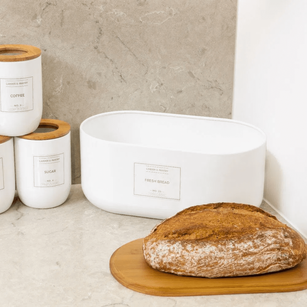 Typhoon Eden Bread Bin with Reusable Labels