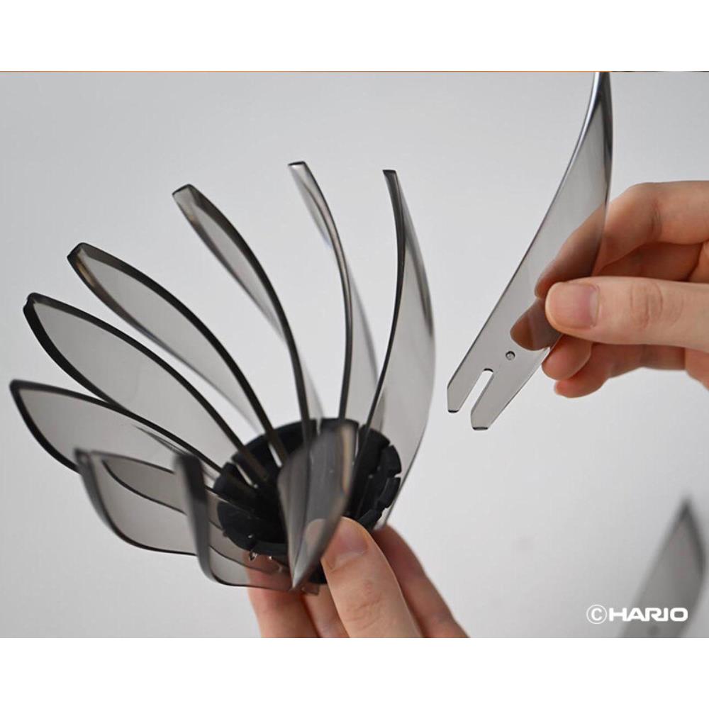 Hario V60 Dripper Suiren Transparent Black Size 02