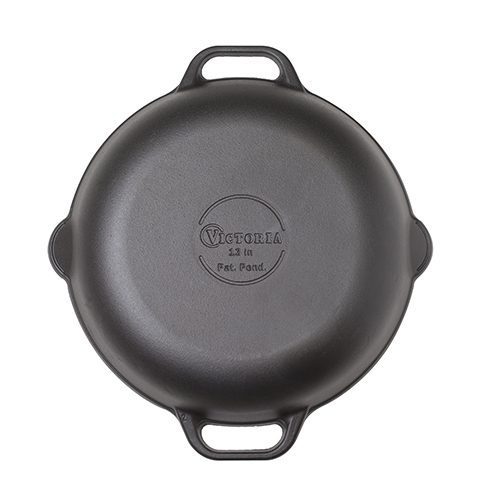 Victoria Enamelled Cast Iron Skillet 33cm
