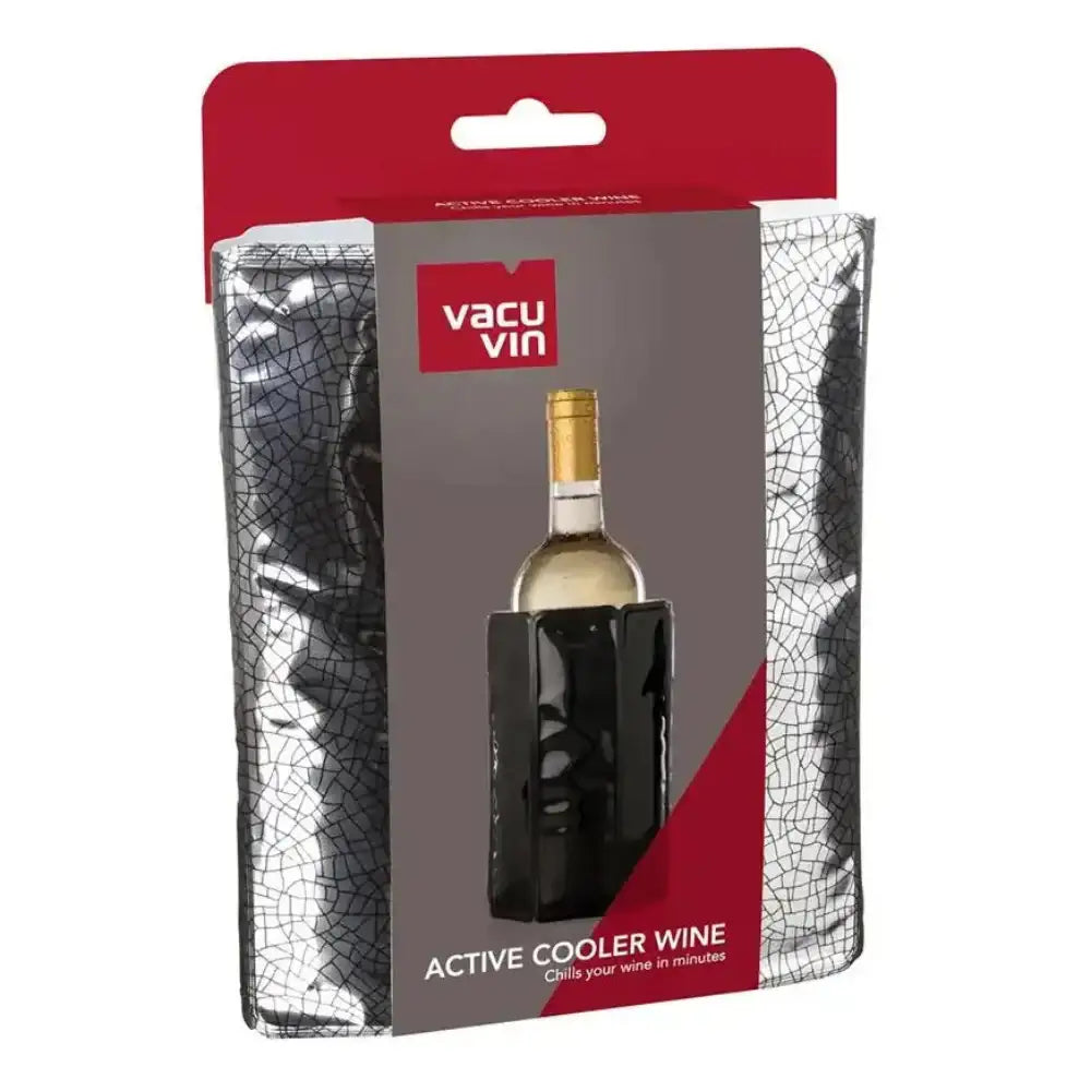 Vacu Vin Active Wine Bottle Cooler Silver.