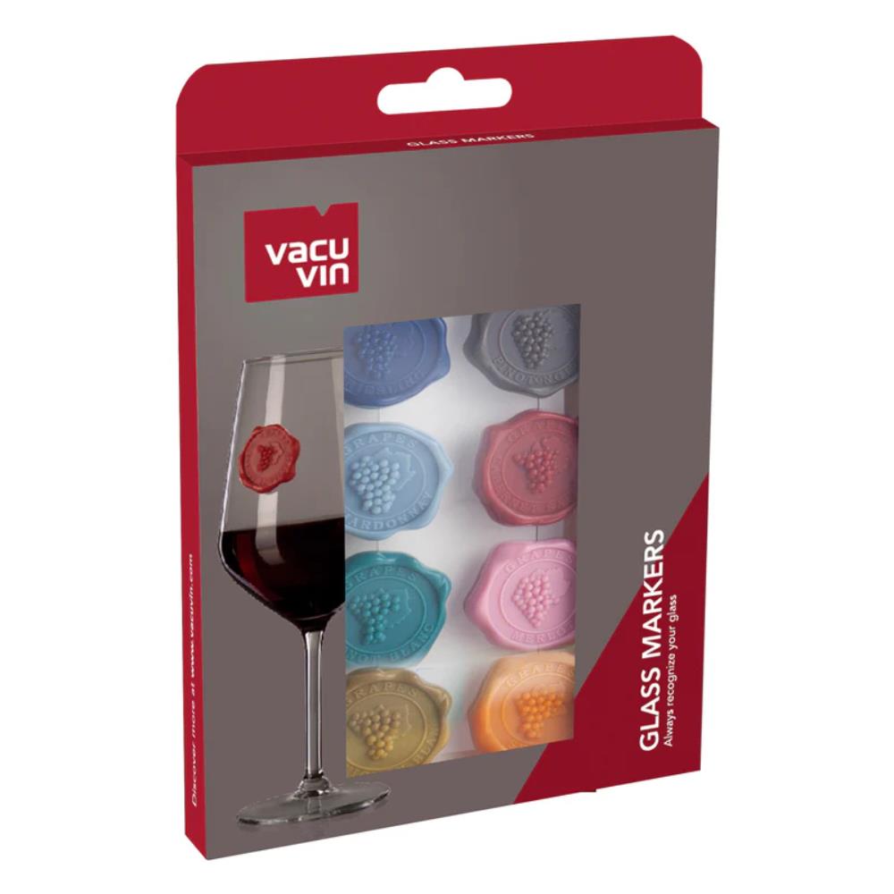 Vacu Vin Classic Wine Glass Markers Set of 8