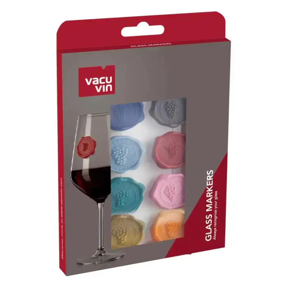 Vacu Vin Classic Wine Glass Markers Set of 8.